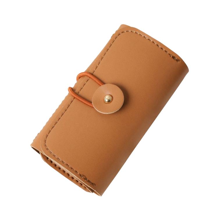 

PU Multifunction Jewelry Bag Travel Portable Earrings Rings Necklaces Bracelets Jewelry Storage Bag(Brown)
