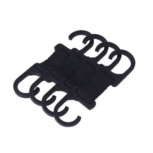 

4pcs / Set Car Seatback Headrest Hooks Hidden Anti-Knock Car Rear Seat Organizer Hangers(Black)