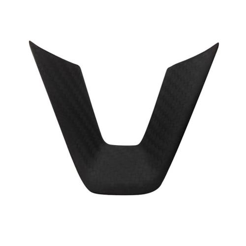 

For Tesla Model 3 Car Modification Interior Carbon Fiber Steering Wheel Patch, Style: Matte