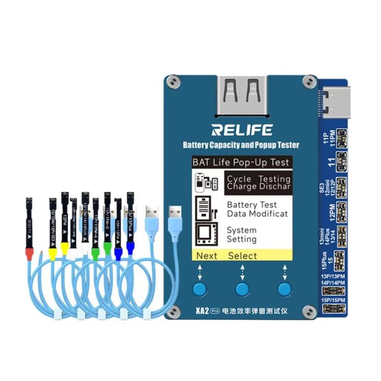 

RELIFE XA2 Pro Battery Health Rate Tester No External Cable Battery Efficiency Popup Tester