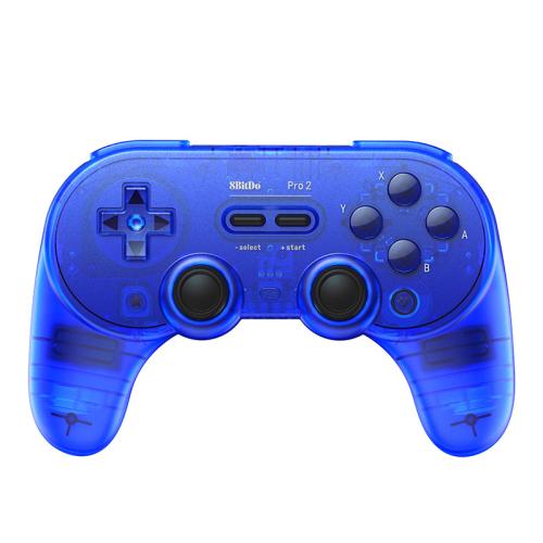 

8BitDo Pro2 Retro Hall Edition Translucent Bluetooth With Back Button Multi-Platform Gamepad(Blue)