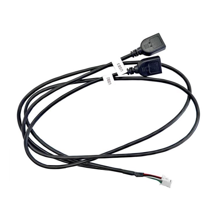 

75cm Palminfo Android Navigation 6 Pin Dual-Head USB Cable Car Screen Modification Universal Power Cord