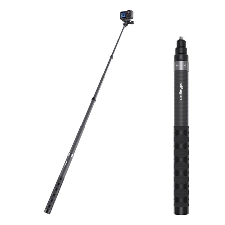 aMagisn Carbon Fiber Invisible Selfie Stick for Action Camera