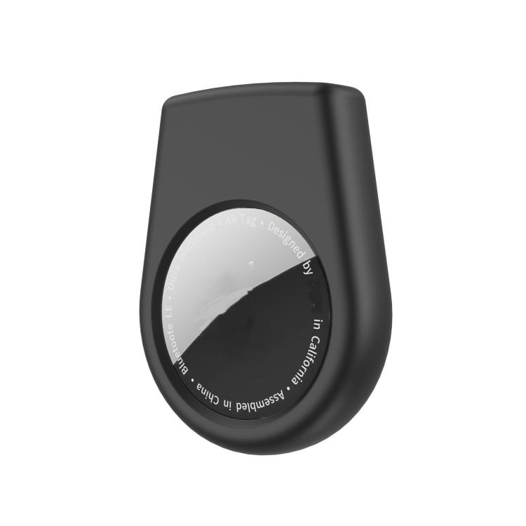 

For AirTag Tracker Silicone Cover With Safety Pins Portable Hidden Holder For Elderly and Children(Black)