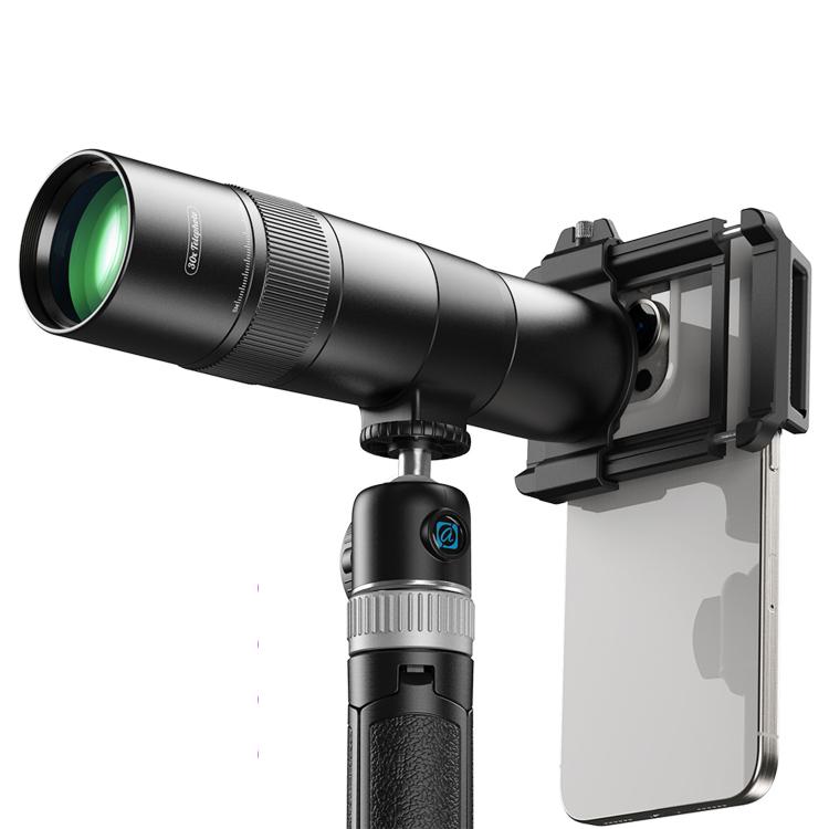 APEXEL 30X 720mm Phone Telephoto Lens with Tripod Kit(Black)