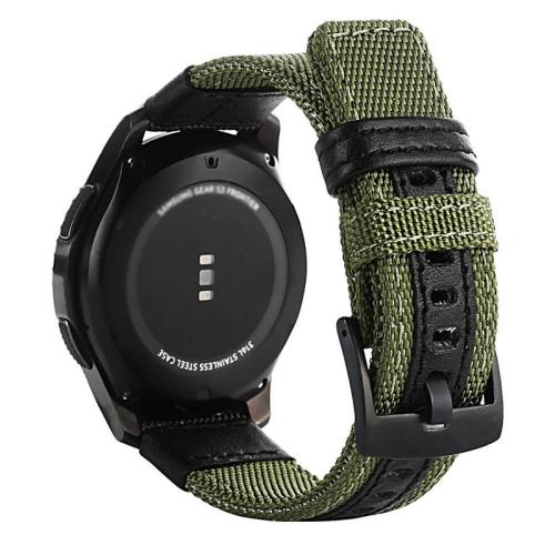 

For Samsung Gear S3 Frontier / Classic Smart Quick Release Adjustable Nylon Watch Band, Size: 20mm(Green)