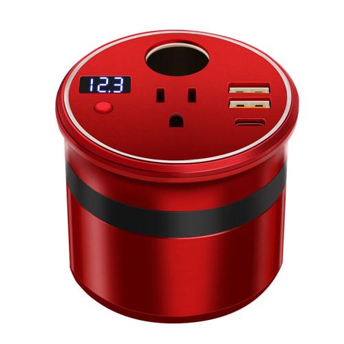 

XUYUAN Car Inverter 12V To 110V Mini Charge Converter 150W High Power Socket, US Plug(Red)