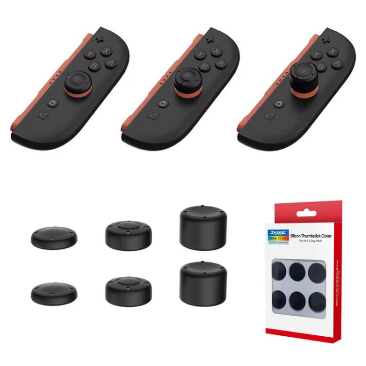

For Switch 2 Console DOBE 6pcs /Pack Joystick Cap Heightening Cap Set(Black)