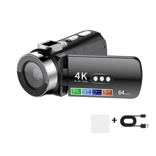 

WiFi HD 4K Lightless Colorful Night Vision Digital Video Camera, Color: Black