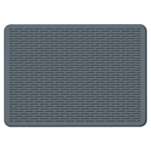 

76 x 53 x 0.25cm Multifunctional Silicone Stovetop Thermal Protection Mat Under Sink Drainage Pad(Dark Gray)
