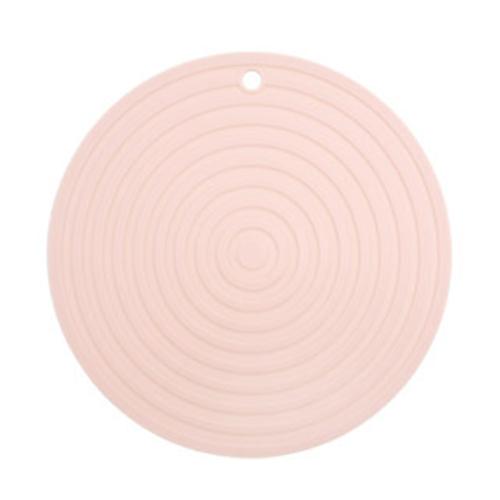 

Food Grade Silicone Round Heat Insulation Mat Kitchen Anti-Scald And Anti-Slip Placemat(Pink)