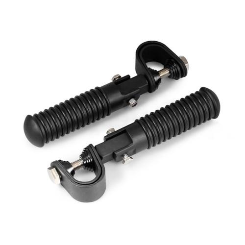 

For Harley Motorcycle Modification Collapsible Footpegs Foot Guard Spike Mounted Pedals(Black)