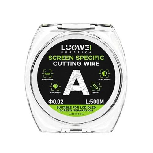 

LUOWEI 500M Steel Wire Cell Phone Screen Separation Wire Cutting Wire, Spec: A 0.02mm