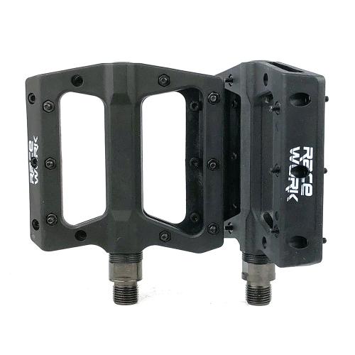 

RACEWORK RK091 1pair Mountain Bike Nylon Fiber Pedals Cycling Anti-slip Pedals(Black)