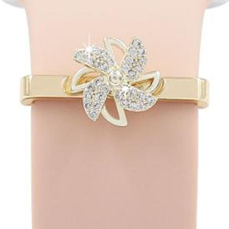 

Rotatable Smartwatch Universal Strap Decorative Ring Metal Accessories, Style: Gold Windmill