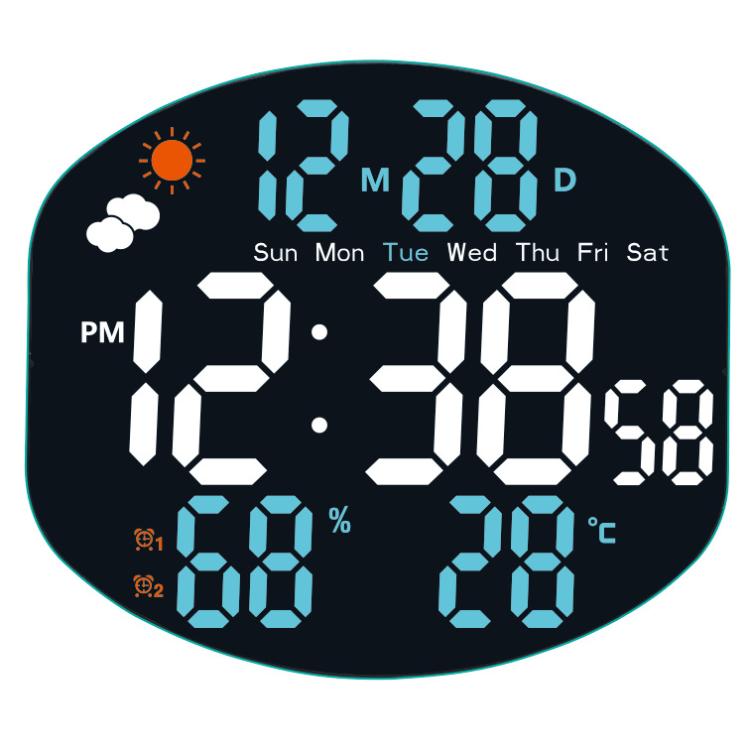 Orologio da parete digitale Stazione meteorologica Previsioni TEMP