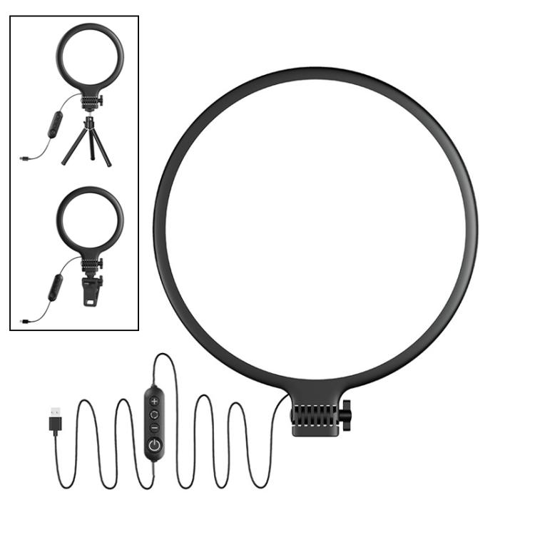 

Live Streaming Fill Light Selfie Desktop Photography Light Laptop Clamp Fill Lamp Set(Lamp+Stand+Clip)