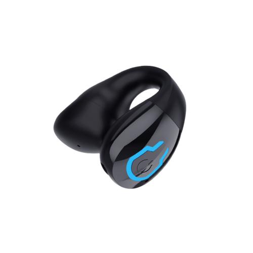 

Bluetooth Earpiece Single Ear Clip-On Non-Intrusive Design Sports Headphones for Running(Black)