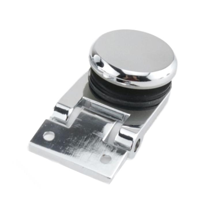 

Frameless Glass Door Hinge Display Wine Cabinet 180 Degree Window Door Round Hinge, Spec: Single Side Small