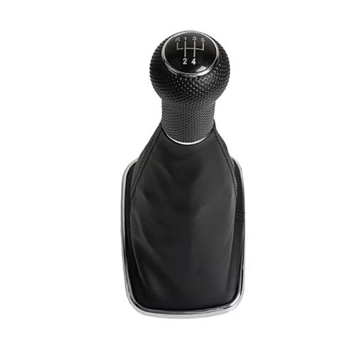 

For Volkswagen Golf MK4 Gear Lever Hand Ball, Caliber: 12mm(Electroplating Black Line 5 Speed)