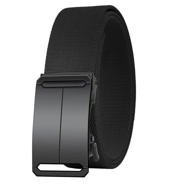 

Men Outdoor Automatic Buckle Stretch Belt, Length: 120cm(黑色)