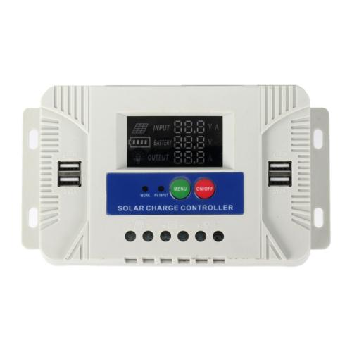 

10A 12V 24V Setup-Free Color Screen Luminous Display Solar Controller PV Solar Charge Controller