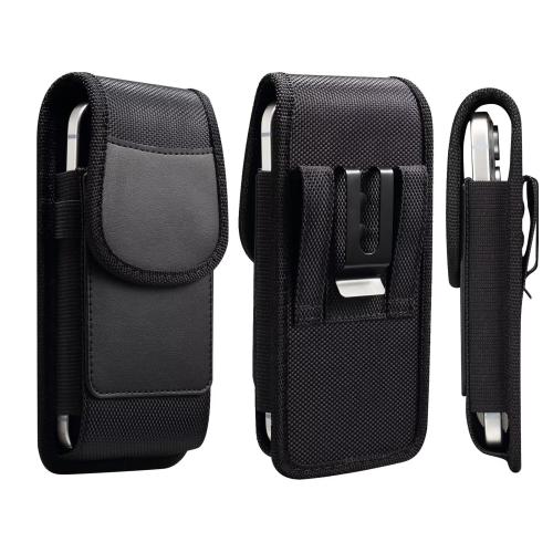 

6.1-6.9 Inch Mobile Phone Belt Clip Case Vertical Magnetic Closure Waist Pack with Card Slot For Men