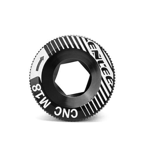 

ENLEE Aluminum Bicycle Crank Cover Crank Screws, Color: M18 Black