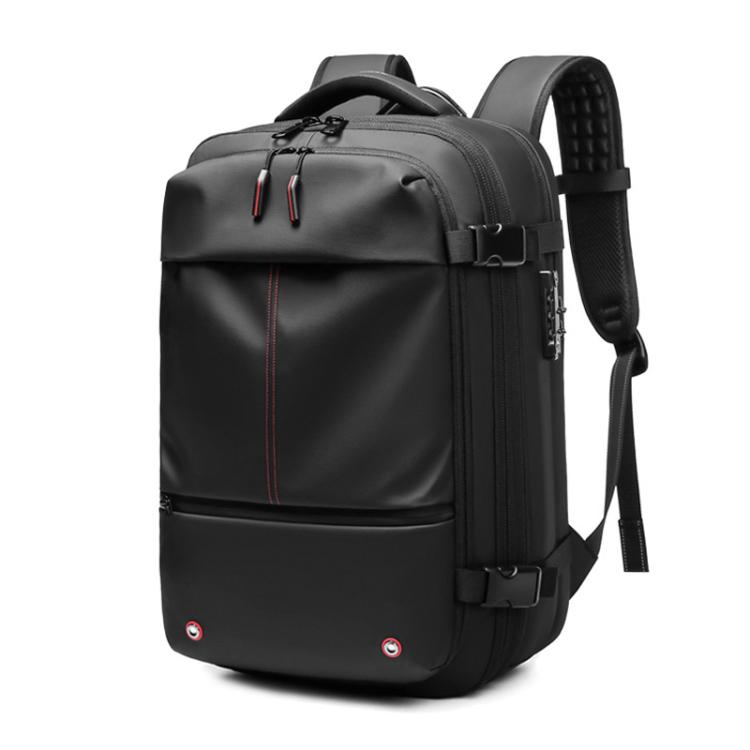 

19inch Large Capacity Short Trip Computer Luggage Bag Vacuum Compression Expandable Men Double Shoulder Bag(Black)