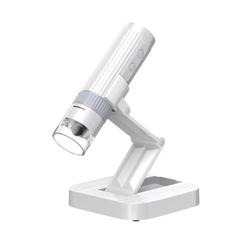

Portable 200W Pixel 1000X HD Wireless Digital Microscope(White With Holder)