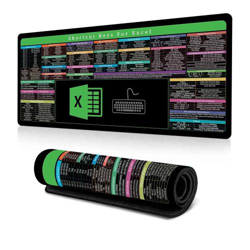 

Keyboard Shortcut Desk Mat Mouse Pad Non-Slip Office Desk Pad With Computer Commands 300x600x2mm(No.14)