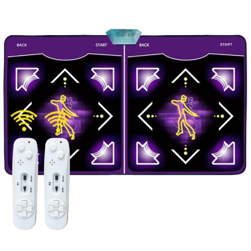 

Wired Dance Mat With Motion Sensor - Dual Player Fitness Gaming Rug For TV & PC, Supports TF Card AV Interface, EU Plug(040)
