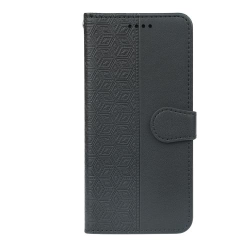 

For Nokia 235 4G (2024) Phone Case Wallet with Magnetic Closure, Stand Feature & Checkered Print PU Leather Cover(Black)