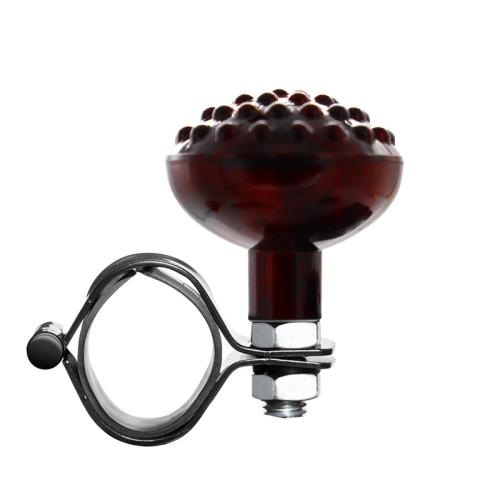 Car Steering Wheel Booster Non-Slip One-Handed Turning Assistant Ball, Style: Mahogany-Massage Model