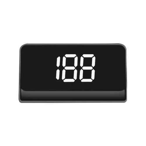 W1 Car HUD Head-up Display GPS Speedometer Speed Display, Spec: KM(White)