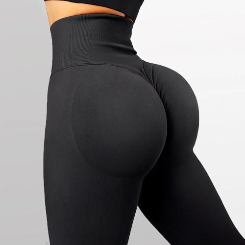 

Seamless High Waisted Yoga Pants for Women Butt Lifting Naked Sensation Workout Leggings, Size: S(Black)