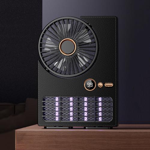 

2-in-1 Household Electric Fan Mosquito Killer Lamp LED Digita lDesktop Fan, Color: Plug-in Black