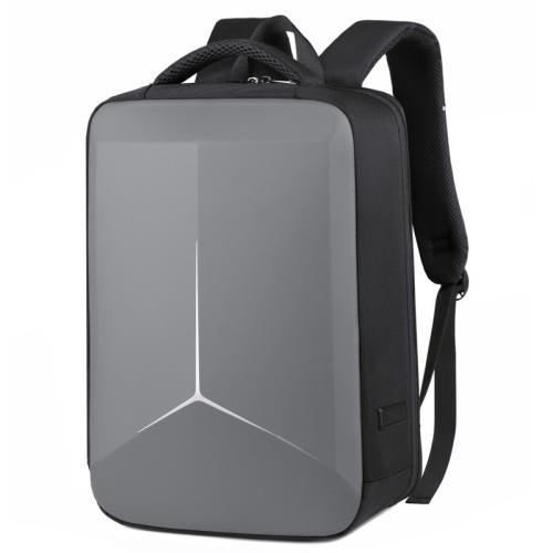 

17.3-18 Inch Hard Shell Laptop Backpack with USB+Type-C Charging Ports Unisex Anti-Theft Business Travel Bag, Color: Gray