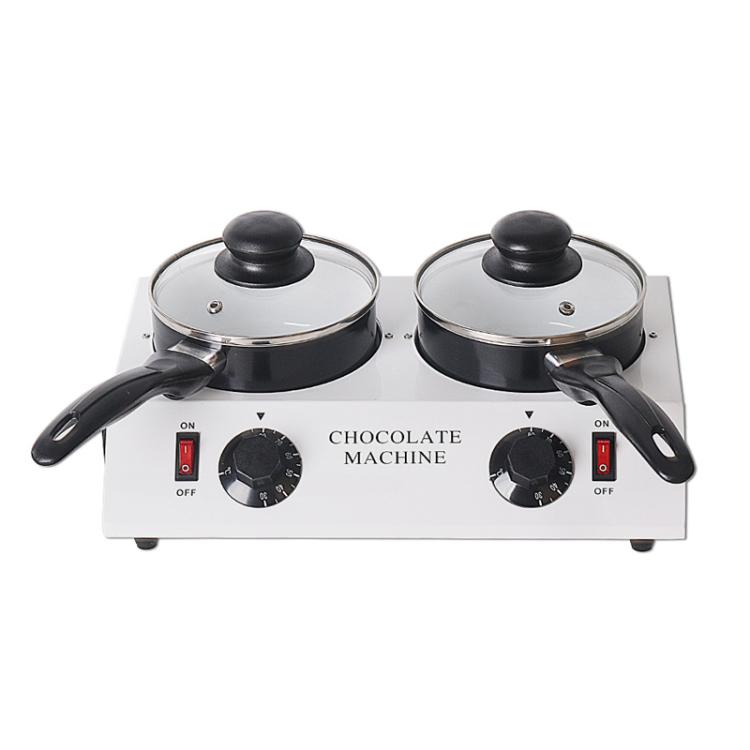 

Dessert Making Double Cylinder Chocolate Hot Melt Machine US Plug