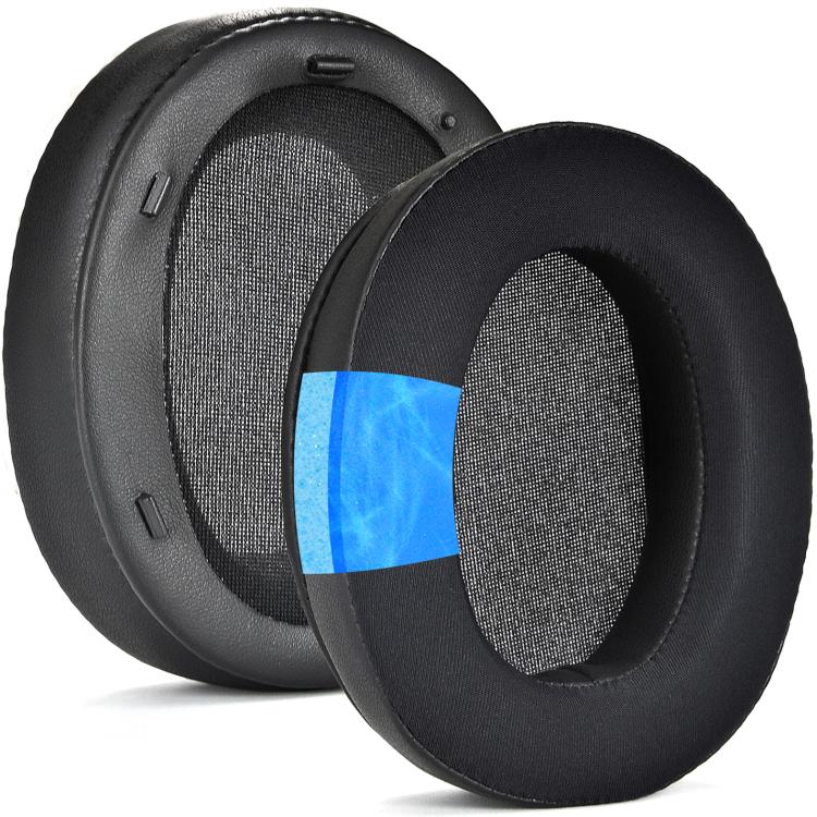 

For Sony WH-XB910N XB910N 2pcs Headset Ice Cool Earmuffs Sponge Cover(Black)