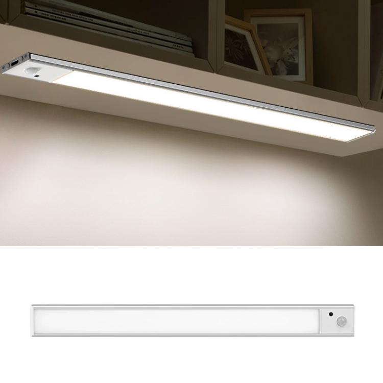 

20cm Rechargeable Motion Sensor Light Bar Cabinet Wardrobe Lamp With Remote Control Silver