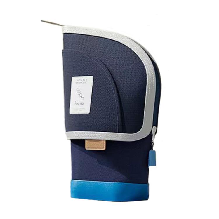 

Vertical Pencil Cases Expandable Large Capacity Desk Stationery Organizer For Students(Blue)