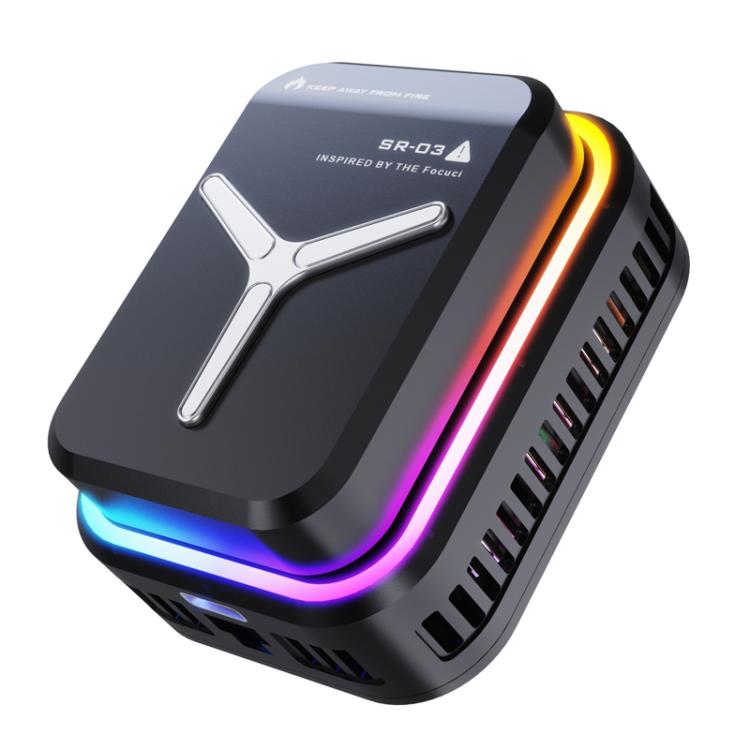

SR03 Wireless Magnetic Phone Cooler With LED Light Overclocking Semiconductor Cooling(Black)