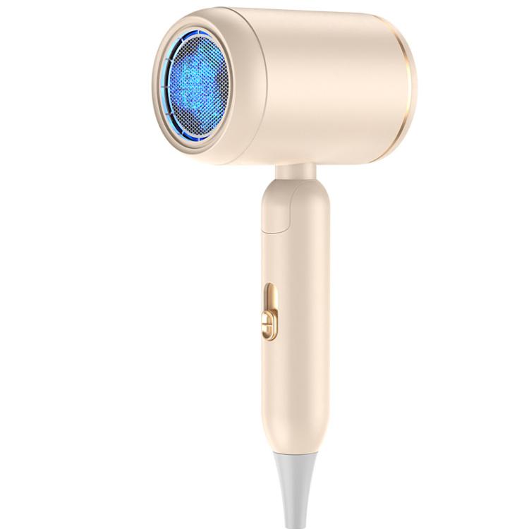 

800-1200W High-Speed Hair Dryer with Blue Light Care Foldable & Portable for Travel US Plug(Khaki)