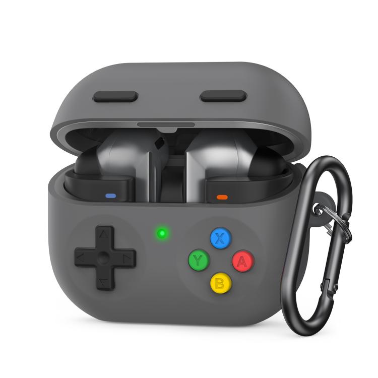 

For Samsung Galaxy Buds 3 / 3 Pro AhaStyle DD11 Silicone Split Earphone Protective Case(Dark Gray)