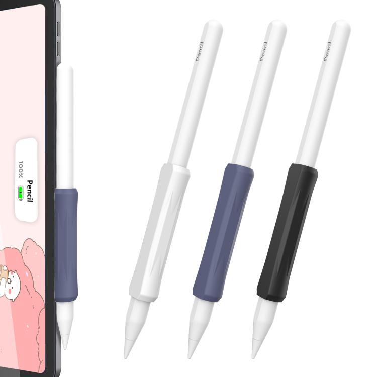 

For Apple Pencil Pro / USB-C / 2 AhaStyle DD07 3pcs Silicone Pen Grip(White+Blue+Black)
