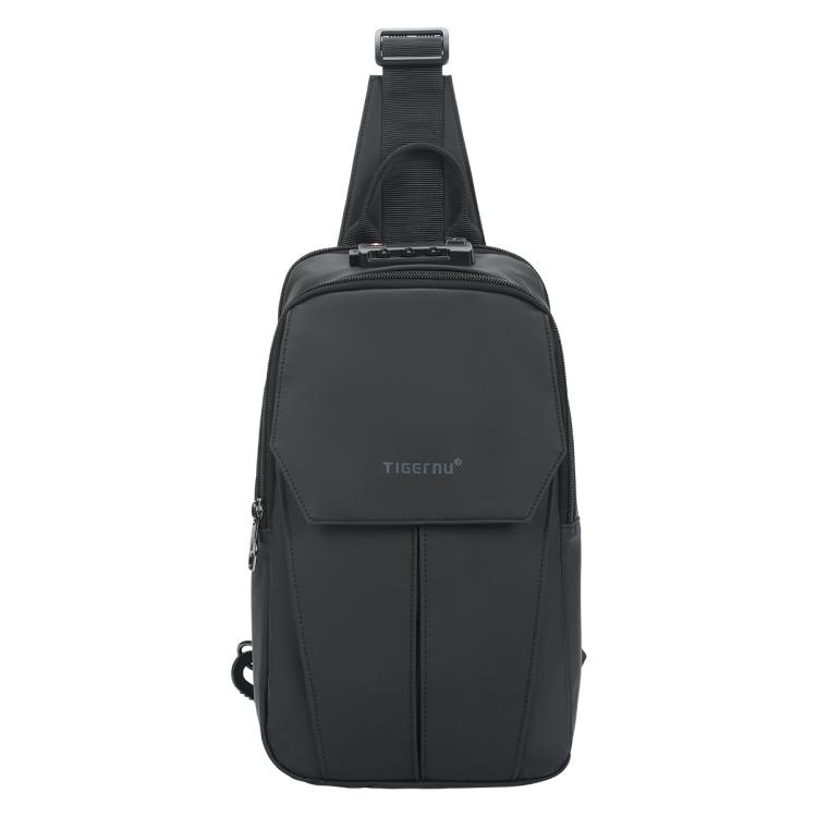 

Tigernu Men Large Capacity Chest Bag Anti-Theft Crossbody Shoulder Bag with TSA007 Approved Lock(Black)