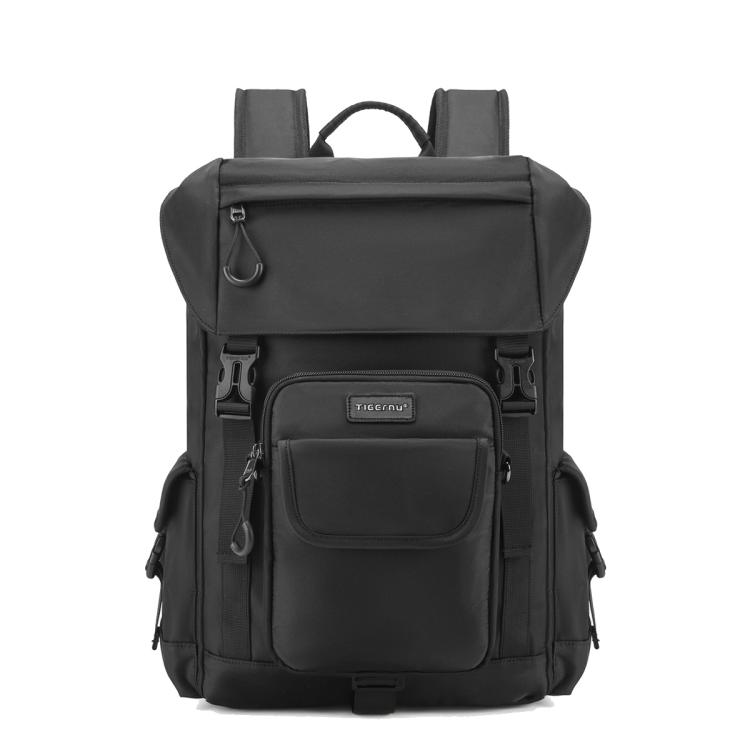 

Tigernu School Backpack 14-Inch Laptop Bag With Flip-Top For Travel, Work & Daily Use Black Regular