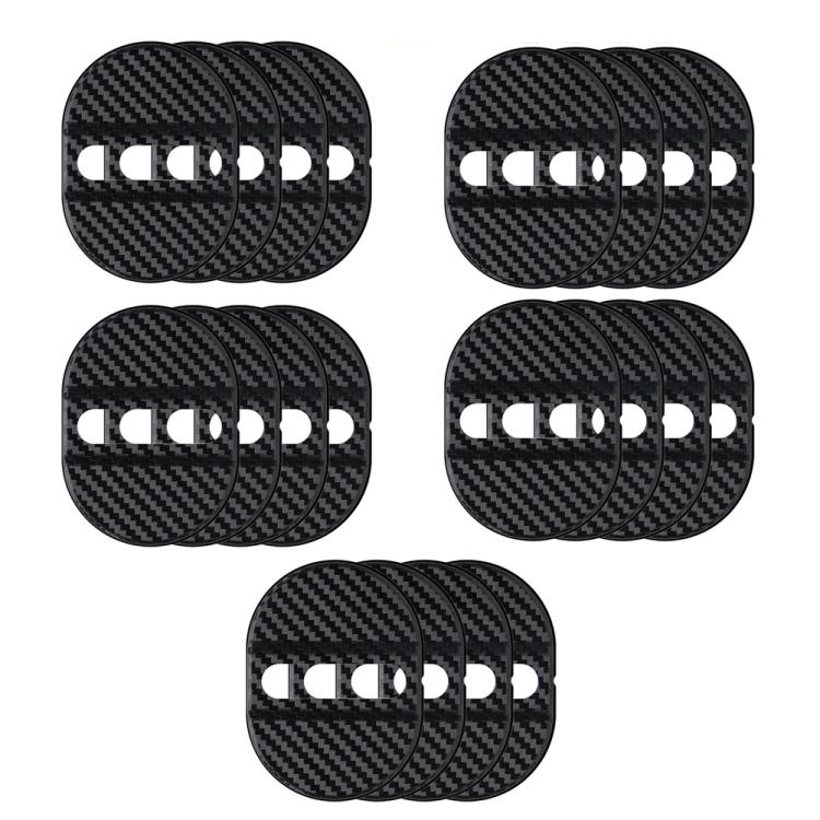 

5sets Door Latch Protector Plastic Door Latch Cover Shock Absorbing Noise Reducing Soundproofing Adhesive Sticker(Black)