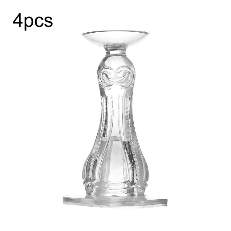 

4pcs /Pack Silicone Door Stopper Wall Protector No Drill Anti-Slip Bumper for Bathroom/Bedroom Doors(Transparent)